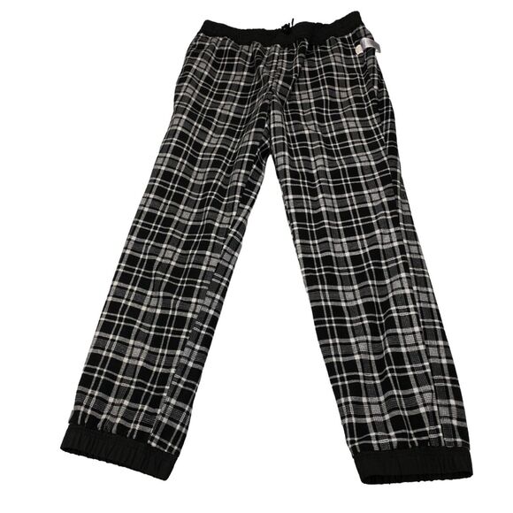 Eddie Bauer Lined Sweatpants Womens Size 14 Black  Elastic Waist Drawstring - Picture 3 of 16